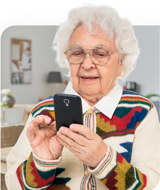 Elder sprightly portrait